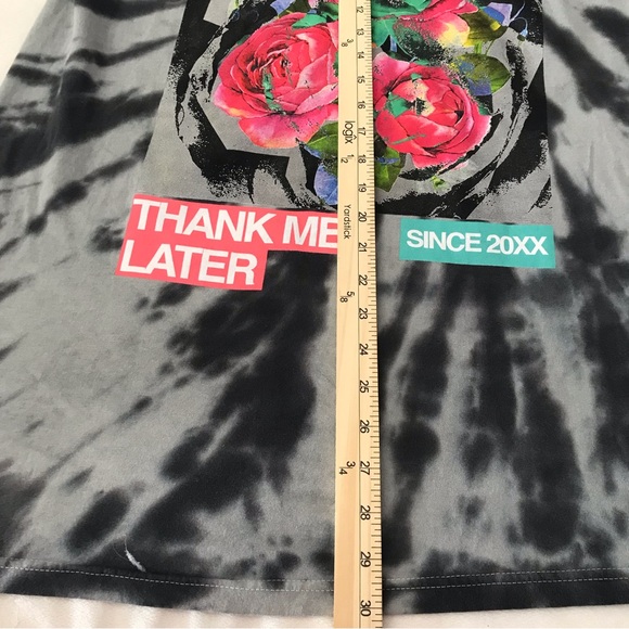 Rue 21 Short Sleeve T-Shirt Women’s Size X Large Color Gray Tie Dye Round Neck - Picture 7 of 11